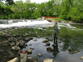 "Fishing at Graue Mill", © Bill Schauert. Used with permission.