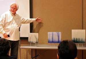 Glass Artist Paul Messink at 2014 Nature Artists' Guild Presentation 1