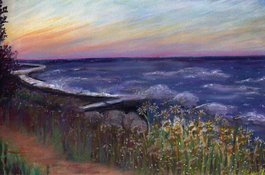 Sunset, copyright Patty Koenigsaecker