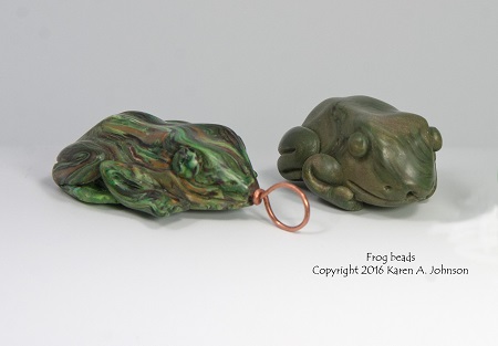 Frog Beads, copyright KA Johnson
